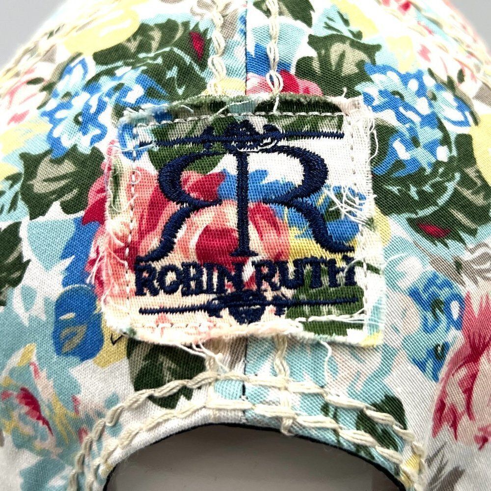 Robin Ruth Distressed Los Angeles Floral SnapBack hat - Picture 8 of 9